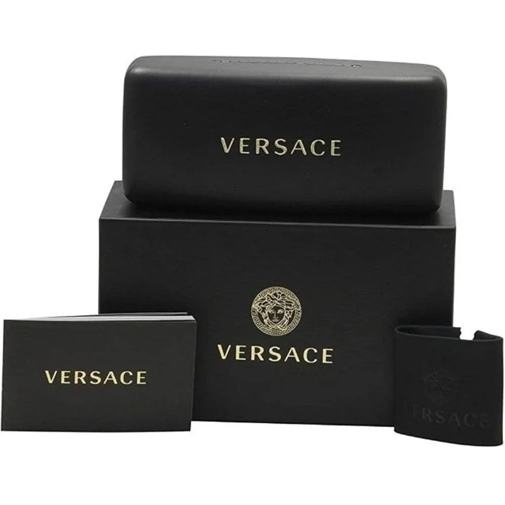 Versace Women's VE1247 1252 Black Eyeglasses 52mm Made in Italy Brand New in Box